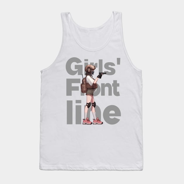 Girls' Frontline Tactical Chic Tee: Where Strength Meets Style Tank Top by Rawlifegraphic